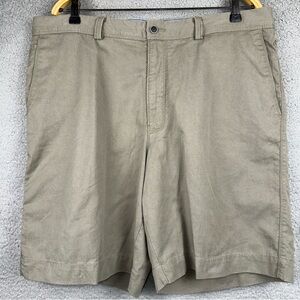 Tommy Bahama Shorts Mens Khaki 38 Boracay Islandzone 9 Inch Chino Flat Front